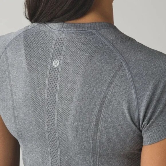 Lululemon Swiftly Tech Short Sleeve Crew Heathered Slate - Picture 7 of 8